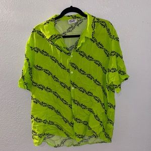 Psychedelic Neon Button Up